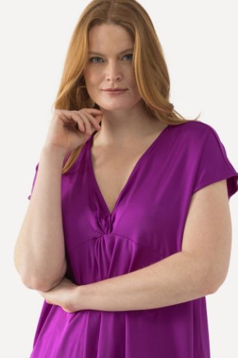 Plus size veliki brojevi Majica Slinky spuštenih rukava za punije