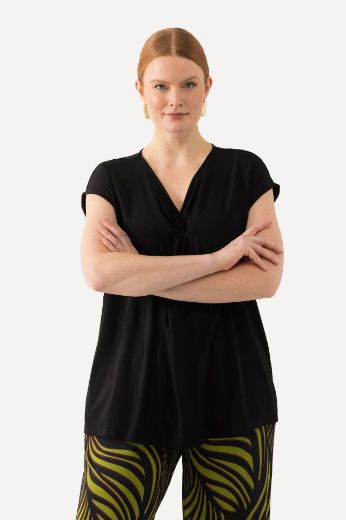 Plus size veliki brojevi Majica Slinky spuštenih rukava za punije