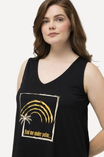 Plus size veliki brojevi Majica bez rukava asimetrična za punije