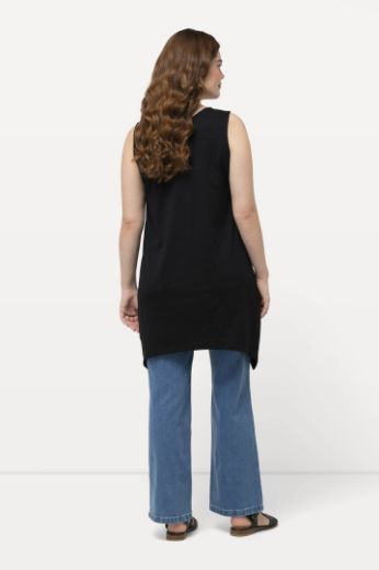 Plus size veliki brojevi Majica bez rukava asimetrična za punije