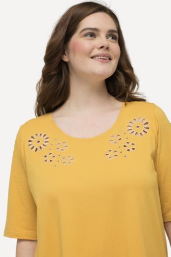 Plus size veliki brojevi Majica kratkih rukava asimetrična s ukrasnim vezom za punije