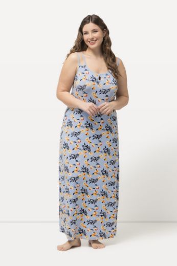 Plus size veliki brojevi Spavaćica tankih naramenica s printom voća za punije