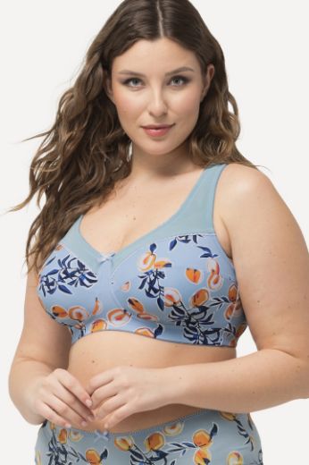 Plus size veliki brojevi Grudnjak bez žice s printom voća za punije