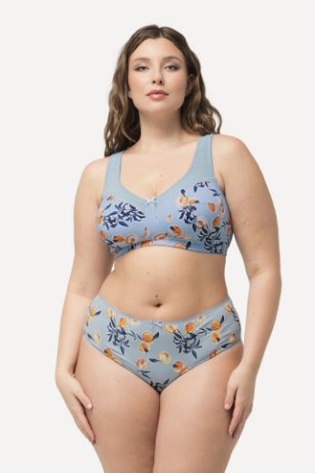 Plus size veliki brojevi Grudnjak bez žice s printom voća za punije