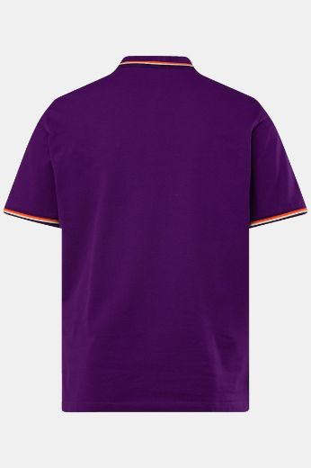 Plus size veliki brojevi Majica polo kratkih rukava s prugama na kragni i obrubu rukava za punije