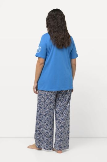 Plus size veliki brojevi Pidžama kratkih rukava s printom za punije