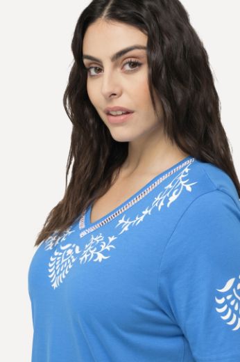 Plus size veliki brojevi Pidžama kratkih rukava s printom za punije