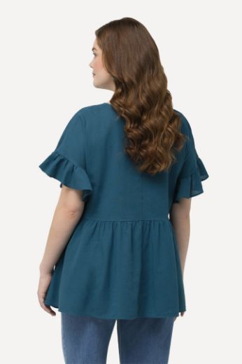 Plus size veliki brojevi Jakna lagana kratkih rukava  s volanima za punije