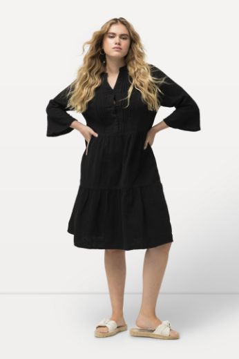 Plus size veliki brojevi Haljina s 3/4 rukavima za punije
