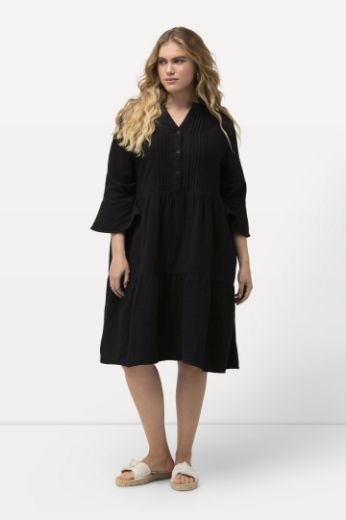 Plus size veliki brojevi Haljina s 3/4 rukavima za punije