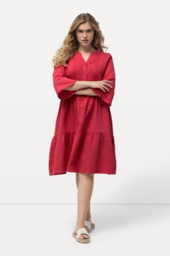 Plus size veliki brojevi Haljina s 3/4 rukavima za punije
