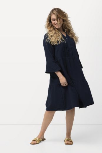 Plus size veliki brojevi Haljina s 3/4 rukavima za punije