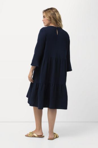 Plus size veliki brojevi Haljina s 3/4 rukavima za punije