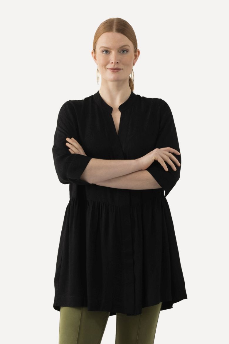 Plus size veliki brojevi Tunika s 3/4 rukavima za punije
