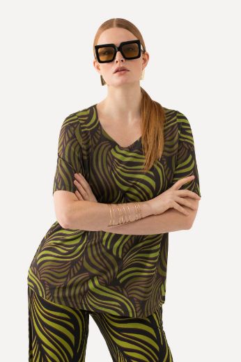 Plus size veliki brojevi Majica kratkih rukava Slinky za punije