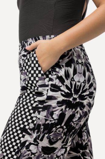 Plus size veliki brojevi Hlače lagane s printom za punije