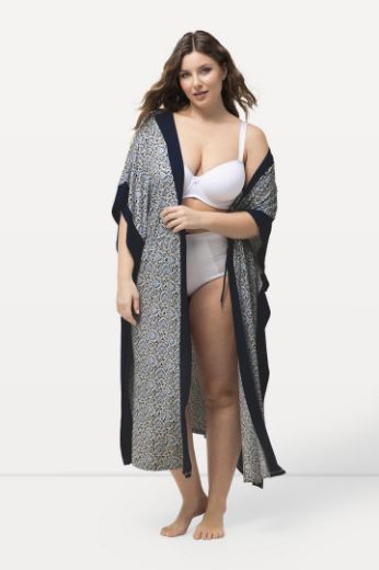 Plus size veliki brojevi Ogrtač s printom za punije