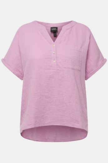 Plus size veliki brojevi Bluza kratkih rukava V izreza za punije