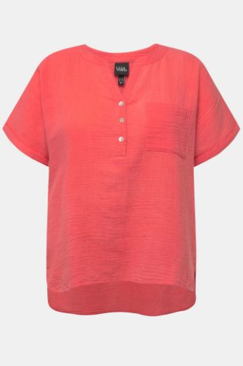Plus size veliki brojevi Bluza kratkih rukava V izreza za punije