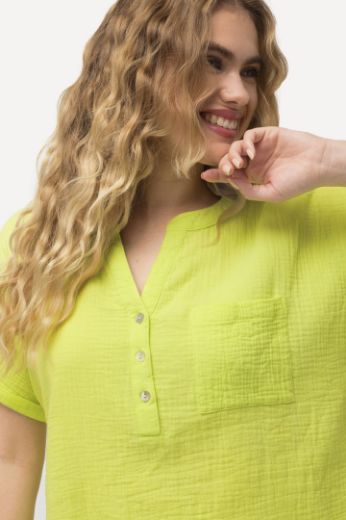 Plus size veliki brojevi Bluza kratkih rukava V izreza za punije
