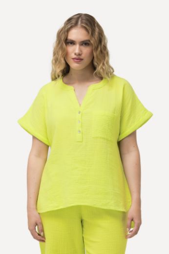 Plus size veliki brojevi Bluza kratkih rukava V izreza za punije