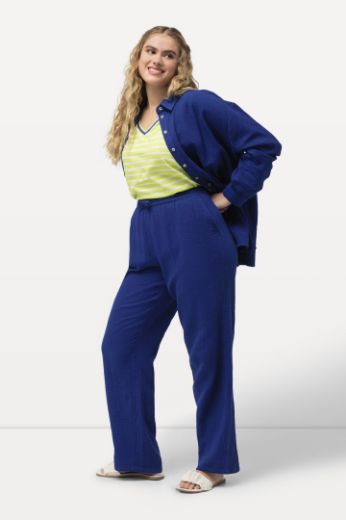Plus size veliki brojevi Hlače lagane ravnog kroja nogavica za punije