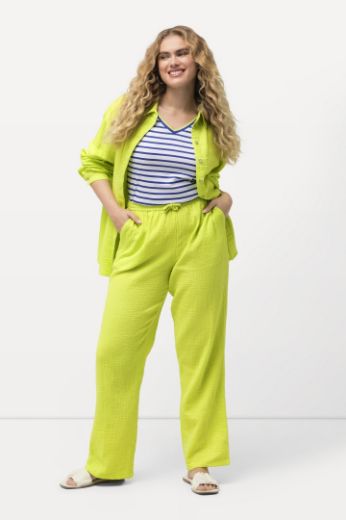 Plus size veliki brojevi Hlače lagane ravnog kroja nogavica za punije