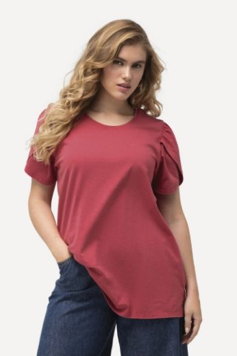 Plus size veliki brojevi Majica A kroja s nabranim rukavima za punije