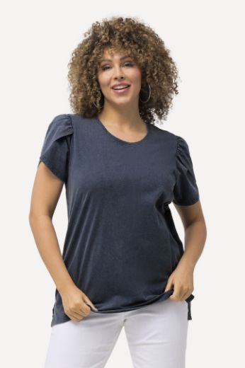 Plus size veliki brojevi Majica A kroja s nabranim rukavima za punije