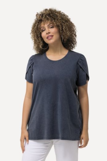 Plus size veliki brojevi Majica A kroja s nabranim rukavima za punije