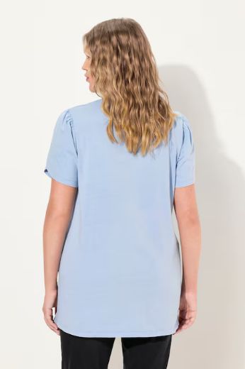 Plus size veliki brojevi Majica A kroja s nabranim rukavima za punije