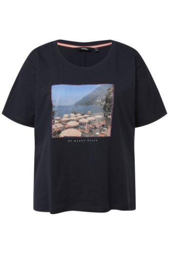 Plus size veliki brojevi Majica kratkih rukava s motivom plaže za punije