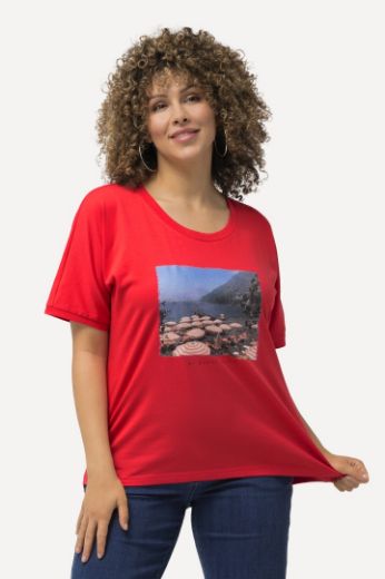 Plus size veliki brojevi Majica kratkih rukava s motivom plaže za punije