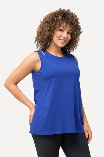 Plus size veliki brojevi Top s otvorima na ramenima za punije