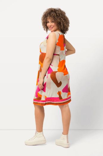 Plus size veliki brojevi Haljina midi bez rukava za punije