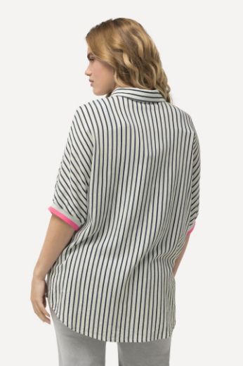 Plus size veliki brojevi Košulja kratkih rukava na pruge za punije
