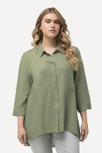 Plus size veliki brojevi Košulja s 3/4 rukavima za punije