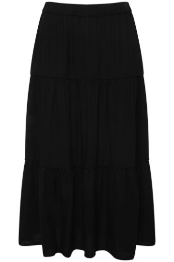 Plus size veliki brojevi Suknja maxi s volanima za punije