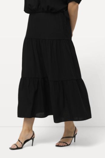 Plus size veliki brojevi Suknja maxi s volanima za punije