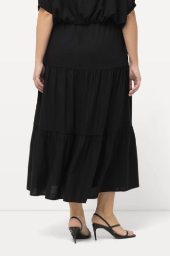 Plus size veliki brojevi Suknja maxi s volanima za punije