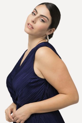 Plus size veliki brojevi Haljina maxi bez rukava V ovratnika za punije