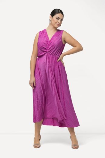 Plus size veliki brojevi Haljina maxi bez rukava V ovratnika za punije