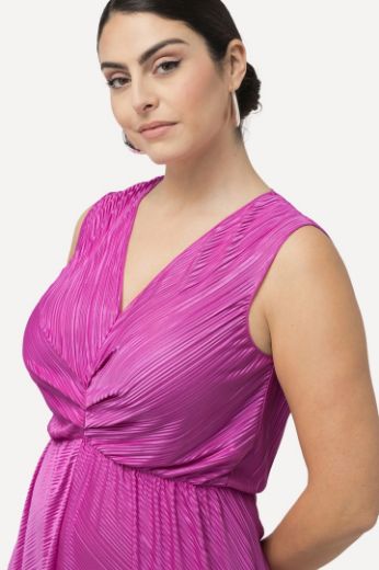 Plus size veliki brojevi Haljina maxi bez rukava V ovratnika za punije