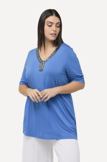 Plus size veliki brojevi Majica kratkih rukava s ukrasnim dodatkom za punije