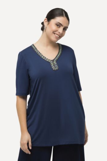 Plus size veliki brojevi Majica kratkih rukava s ukrasnim dodatkom za punije