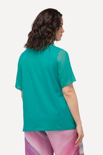 Plus size veliki brojevi Majica kratkih rukava V izreza za punije