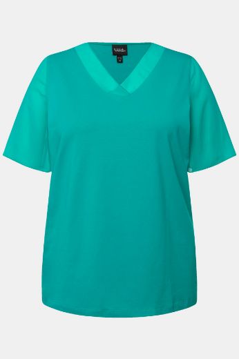 Plus size veliki brojevi Majica kratkih rukava V izreza za punije