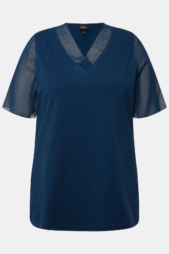Plus size veliki brojevi Majica kratkih rukava V izreza za punije