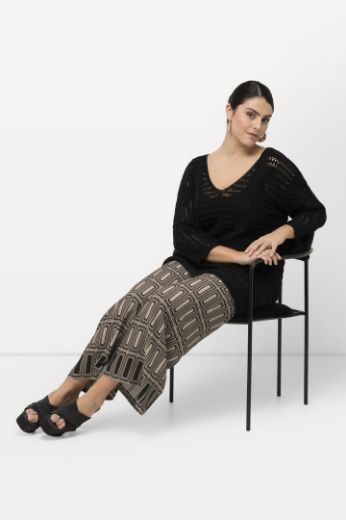 Plus size veliki brojevi Hlače lagane gometrijskog printa za punije
