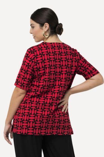 Plus size veliki brojevi Majica kratkih rukava s printom za punije